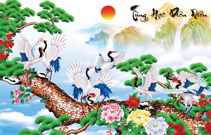tranh treo cầu thang